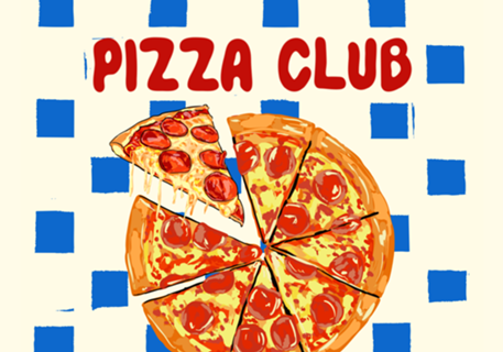 Estampa Retrô Pizza Club
