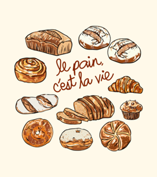 Le Pain C’est La Vie – Pão é Vida Ilustração
