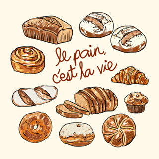 Le Pain C’est La Vie – Pão é Vida Ilustração