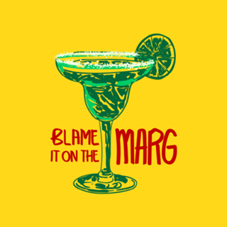 A Culpa Foi da Margarita Ilustração Retrô