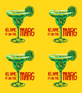 A Culpa Foi da Margarita Ilustração Retrô