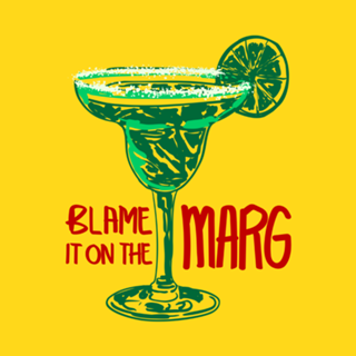 A Culpa Foi da Margarita Ilustração Retrô