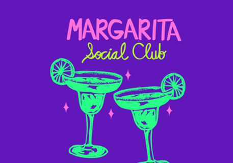 Clube Social Margarita Neon Retrô Cocktail