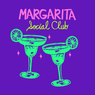 Clube Social Margarita Neon Retrô Cocktail