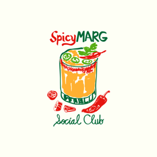 Spicy Marg Social Club Ilustração Retrô