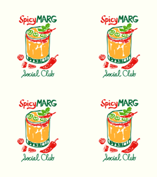 Spicy Marg Social Club Ilustração Retrô