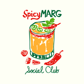 Spicy Marg Social Club Ilustração Retrô