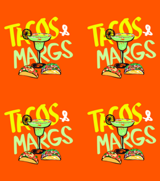 Tacos e Margs Retrô Vibes de Verão Cocktail