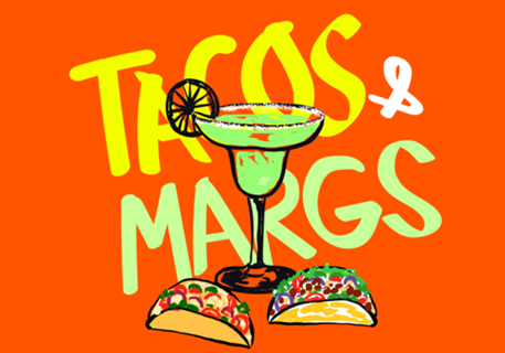 Tacos e Margs Retrô Vibes de Verão Cocktail