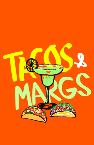 Tacos e Margs Retrô Vibes de Verão Cocktail