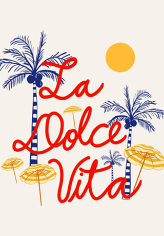 Dolce Vita Praia Tropical com Palmeiras Estética