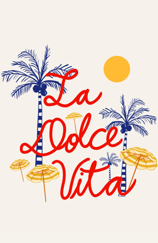 Dolce Vita Praia Tropical com Palmeiras Estética