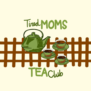 Clube do Chá de Mãe Cansada Vintage Ilustração