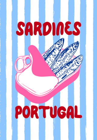 Sardinhas Portugal Listras Verão Mediterrâneo