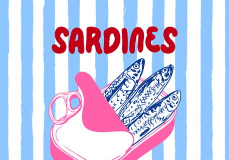 Sardinhas Portugal Listras Verão Mediterrâneo