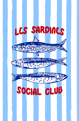 Clube da Sardinha Listras Azuis Costeiras