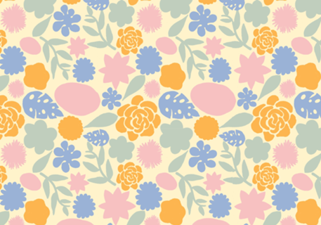 Floral fundo amarelo