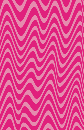 Padrão Wavy Line Rosa