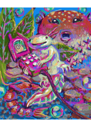 Axolotl gossiping