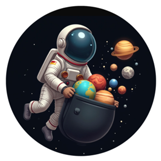 Astronauta Sonhador no Espaço