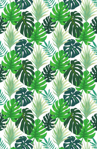 Estampa Tropical Folhas Costela de Adão