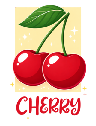 Cherry Cute Retrô Cerejas Vintage Kawaii