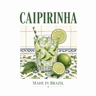 Caipirinha Brasil Drink Tropical Lime Art
