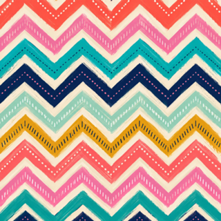 Estampa Chevron Colorida Boho Vibrante