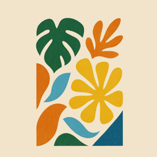 Raízes Tropicais - formas e cores