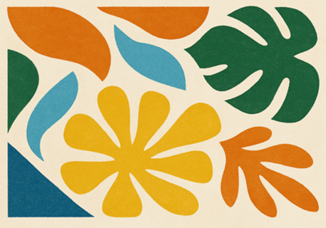 Raízes Tropicais - formas e cores