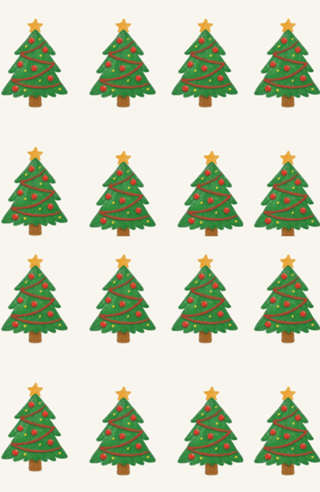 Árvore de Natal - giz colorido