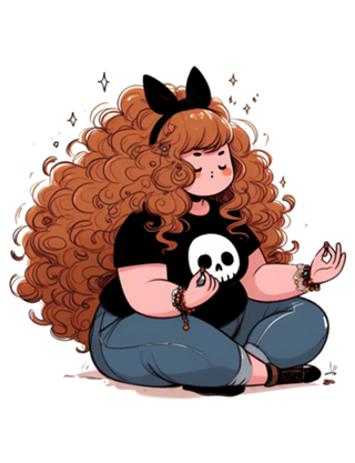 Yoga Garota Dark Plus Size Ruiva