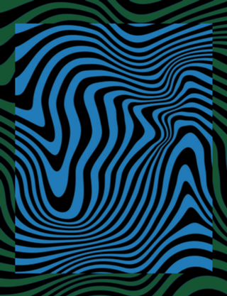 Fundo de Ondas Azul e Preto