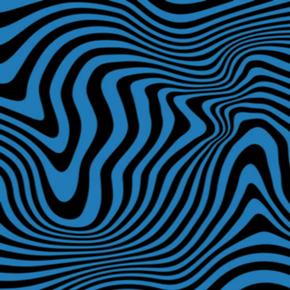 Fundo de Ondas Azul e Preto