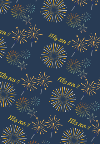 Papel de Presente Feliz 2026 – Estampa Moderna