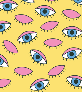 Eye 80's aesthetic style