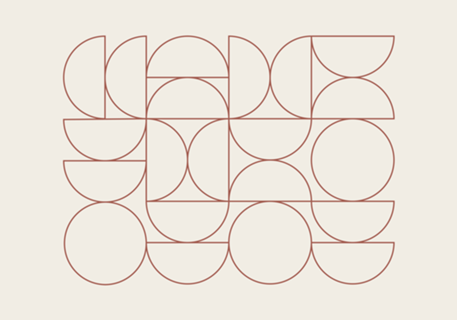 Semi-círculos Bauhaus (contorno)