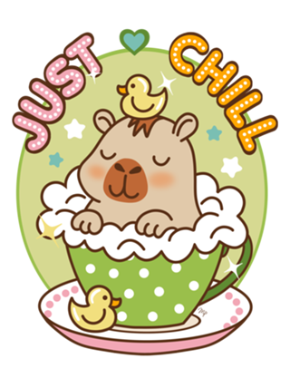 Just Chill Capivara super fofa kawaii