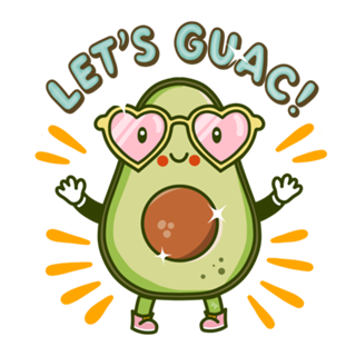 Let's Guac Abacate super fofa kawaii