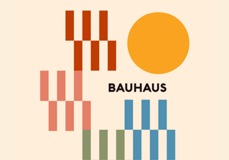 Ilustração Bauhaus Retro e Colorida