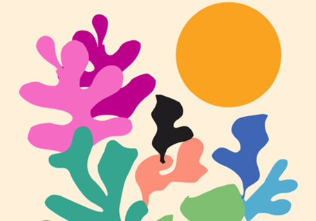 Lores Coloridas da Primavera Estilo Matisse