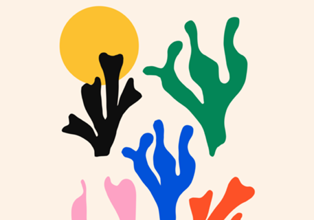 Abstrato Minimalista Verão Estilo Matisse