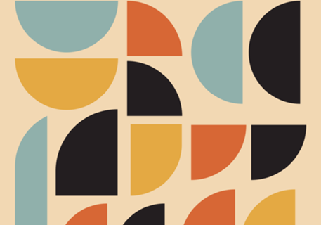 Bauhaus Clássico Abstrato Retro Moderno Composição