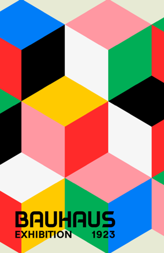 Abstrato Geométrico Bauhaus Colorido 80s