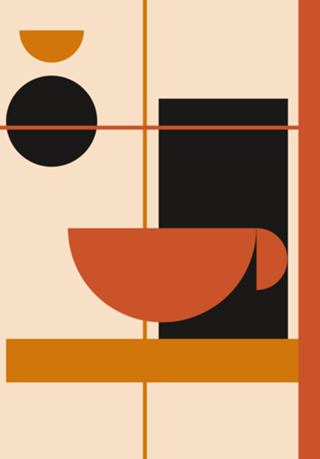 Café Espresso Geométrico Bauhaus