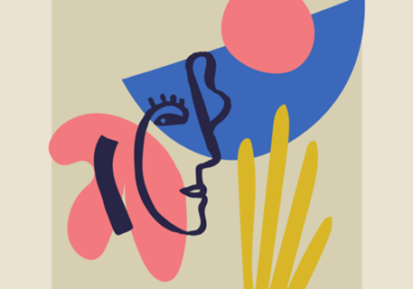 Ilustração Mulher Matisse Verão Retrô