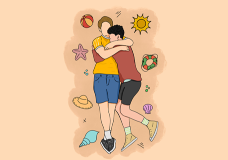 Nick Charlie Praia Heartstopper