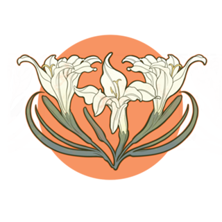 Art nouveau lírio