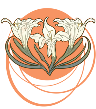 Art nouveau lírio