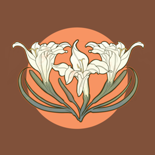 Art nouveau lírio